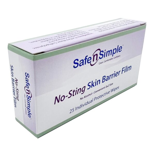 Safe N Simple™ No-Sting Skin Barrier Wipe - 2x2 Inch Sterile Prep Pads for Skin Protection and Cleansing - Image 3