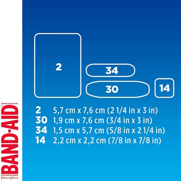 Band-Aid? Adhesive Strip Assorted Sizes by Band-Aid * Sterile, Tan, Plastic, 80 Count - Image 4