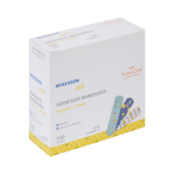 McKesson Kids* Kid Design Adhesive Bandages 3/4 x 3 Inches, Assorted Prints - Image 5