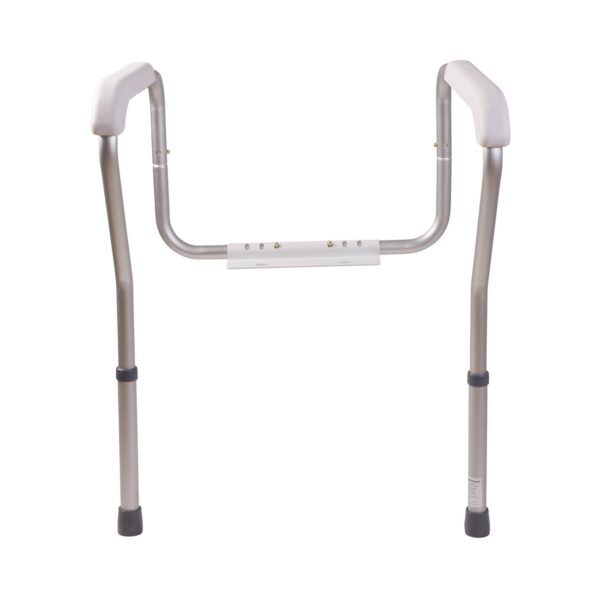 HealthSmart Toilet Safety Arms with Adjustable Support and Rust-Resistant Aluminum Build - Image 2