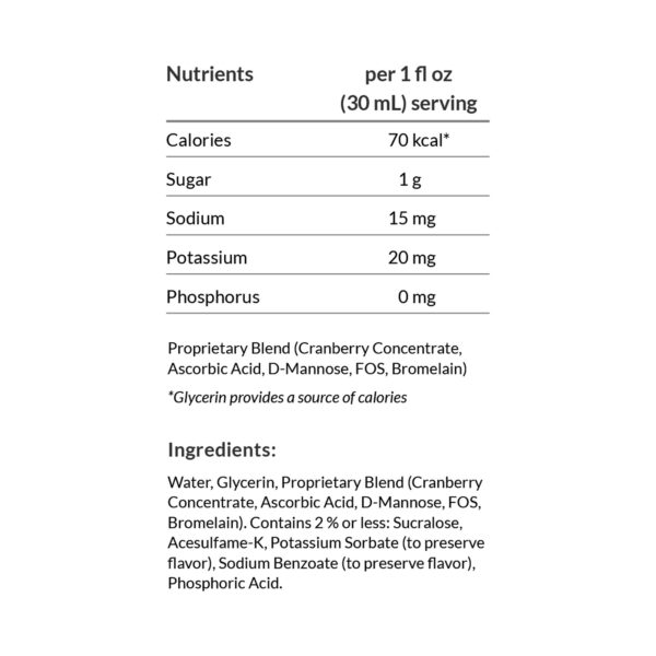 UTI-Stat? Cranberry Urinary Tract Complex - Adult Liquid Supplement with D-mannose, Bromelain, and Vitamin C - Image 3
