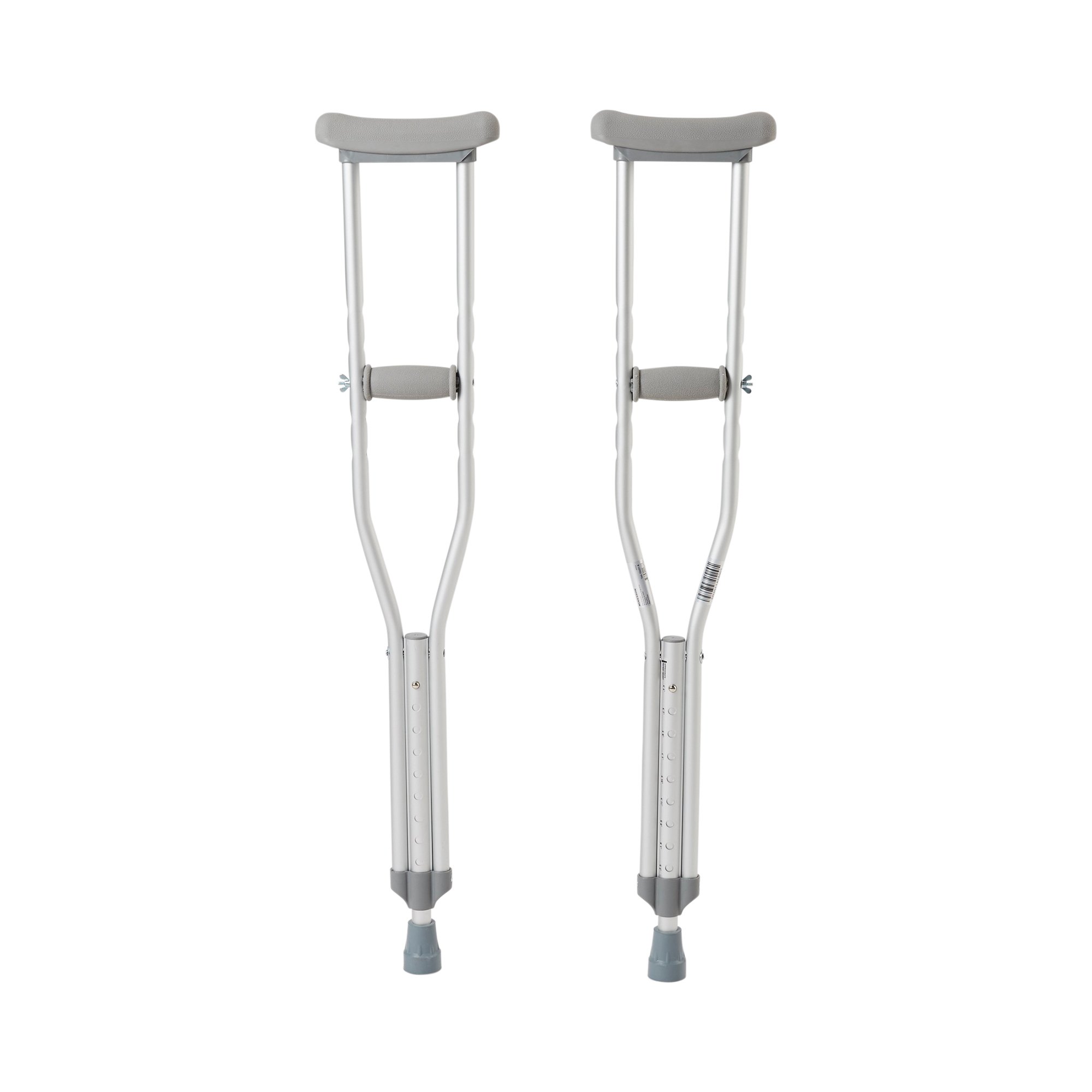 McKesson Youth Aluminum Underarm Crutches * Adjustable, 350-Lb Capacity, for Heights 4'6" to 5'2"