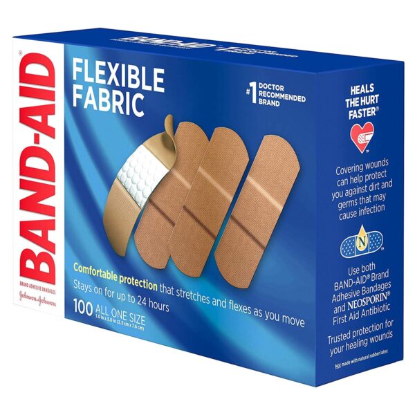 Band-Aid? Flexible Fabric Tan Adhesive Bandage 1 x 3 Inch, Pack of 100 - Image 2