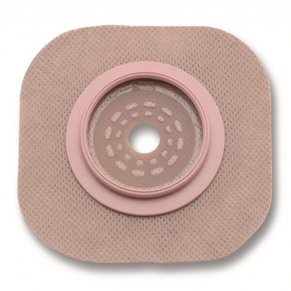 New Image™ Flextend™ Flat Skin Barrier with Floating Flange for Ostomy, 44mm Flange, Green System Match - Image 3