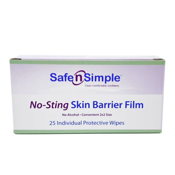 Safe N Simple™ No-Sting Skin Barrier Wipe - 2x2 Inch Sterile Prep Pads for Skin Protection and Cleansing - Image 4