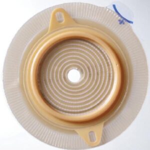 Assura® Deep Convex Ostomy Barrier with 1-3/8 Inch Opening – Blue Code System, 60 mm Flange, Precut Skin Barrier with Belt Loop