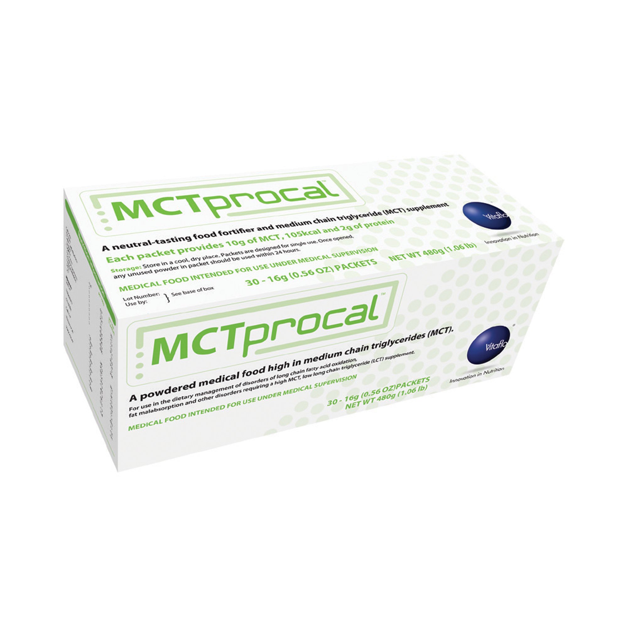MCTprocal? Medical Food High in MCTs * 30 Packets of 16g Powder for Oral Supplementation