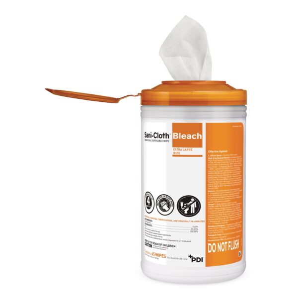 Sani-Cloth® Bleach Surface Disinfectant Wipes, 65 Count - Effective Germicidal Cleaning by Sani-Cloth - Image 3