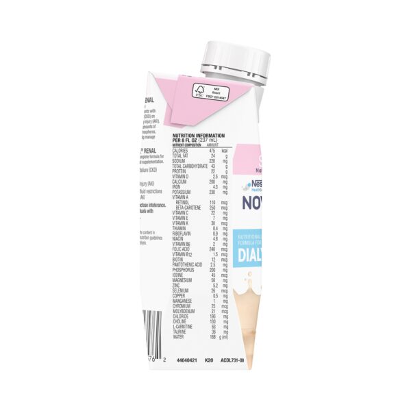 Novasource Renal Strawberry Formula for Dialysis Patients - 8 oz Carton - Image 5
