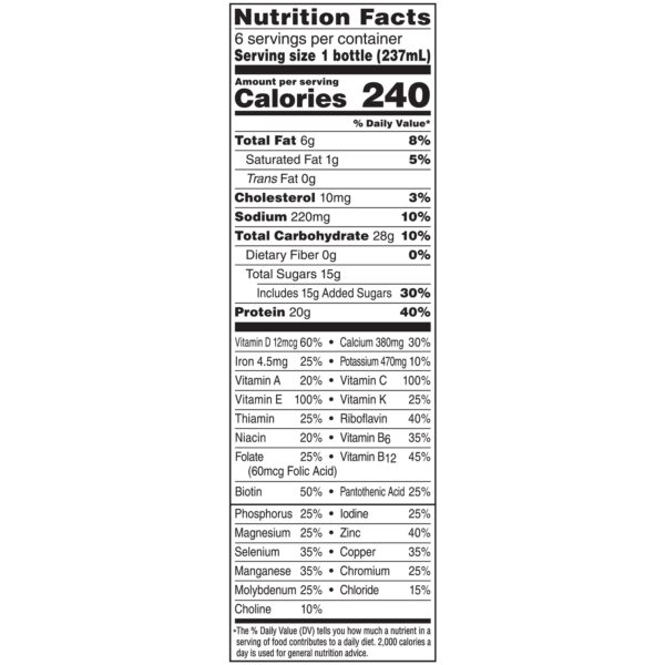 Boost? High Protein Vanilla Nutritional Drink - 8 oz. Bottle - Image 2