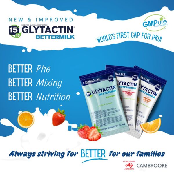 Glytactin BetterMilk PKU Oral Supplement with Glycomacropeptide, 1.4 oz Packets - 30 Count - Image 2