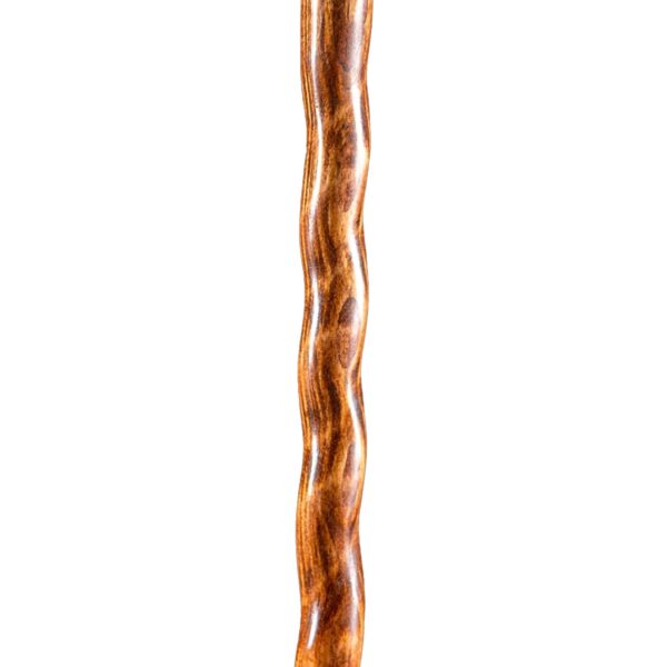 Brazos* Twisted Pine Handcrafted Walking Stick, 55 Inch - Red Sweet Gum with Wood Handle - Image 3