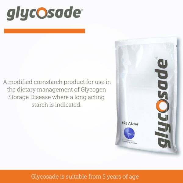 Glycosade? High Amylopectin Cornstarch for Hepatic GSD - 60g Packets (30 count) by Glycosade - Image 4
