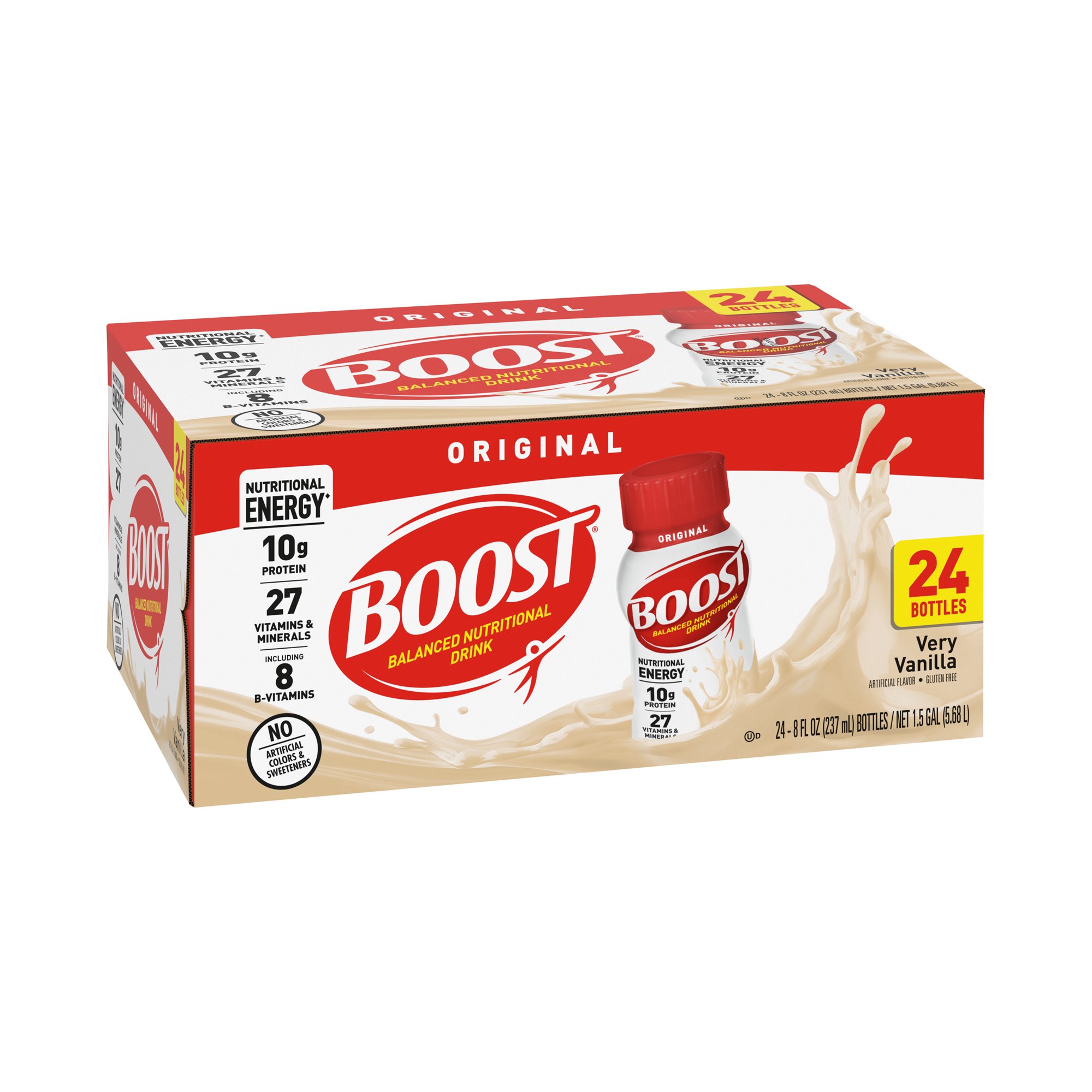 Boost Original Vanilla Nutritional Drink - 8 oz Bottle - Supports Energy and Bone Health