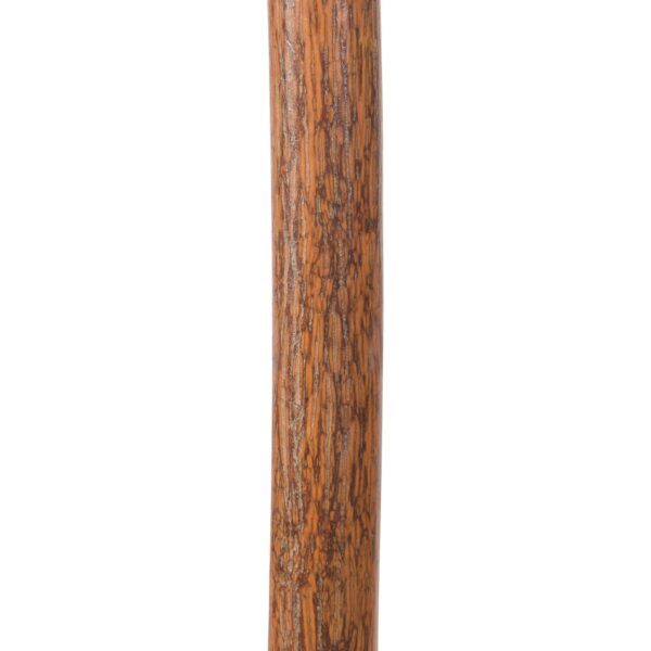 Brazos* Hickory Rustic Walking Stick, 41-Inch * Durable Hickory Hiking Pole with Leather Loop and Rubber Ferrule - Image 3