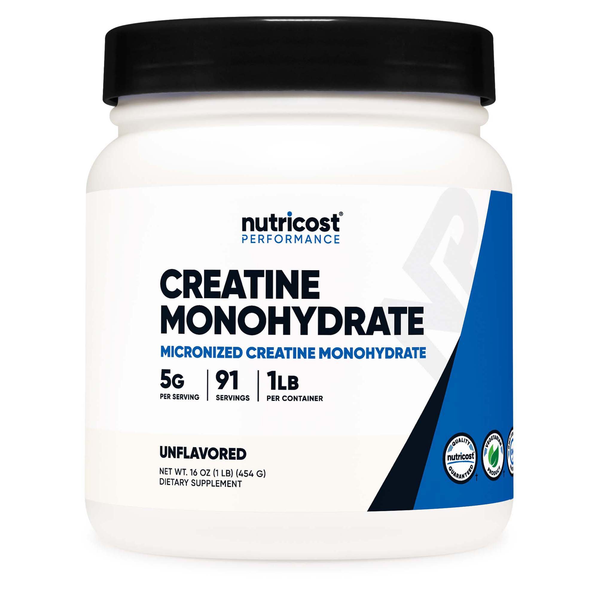 Nutricost Creatine Monohydrate Powder 1 lb - All-Natural Oral Supplement for Adults