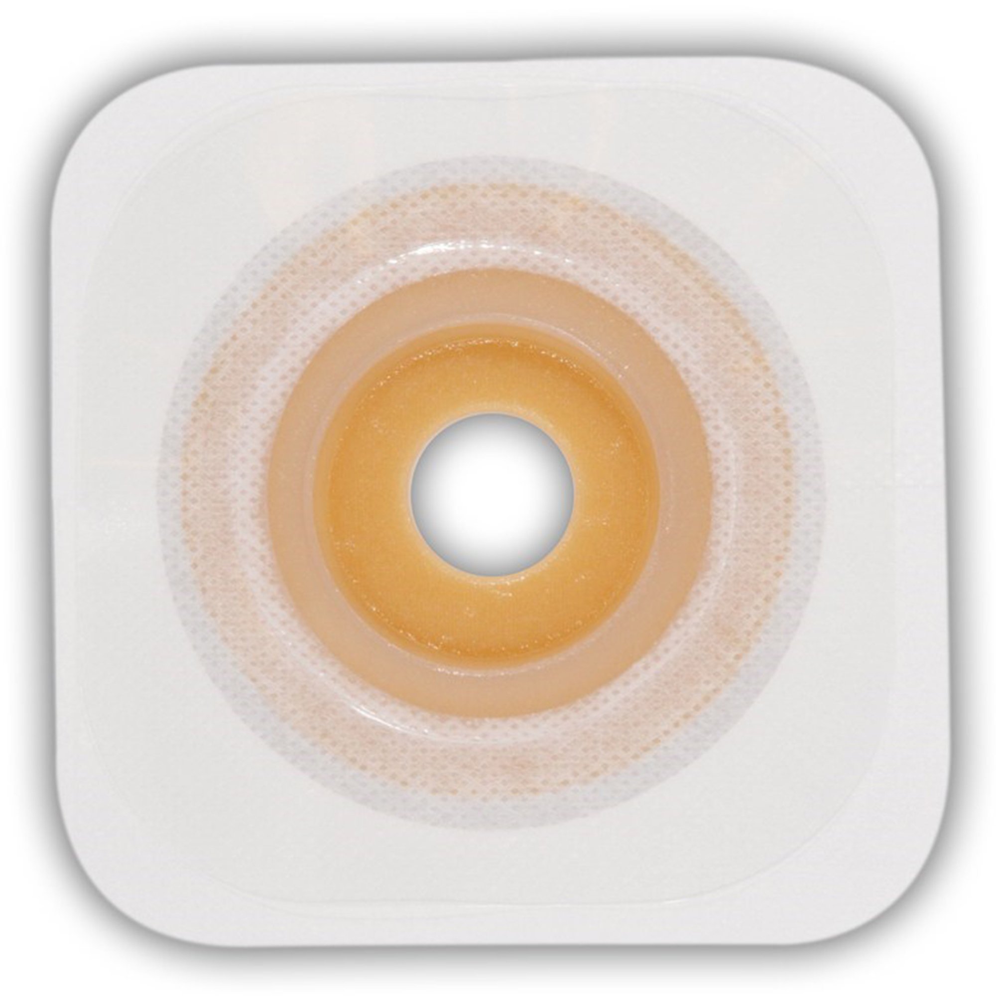 Esteem synergy® Moldable Convex Skin Barrier for Ostomy, 4 x 4 Inches, White, No Flange, Trim to Fit 13-22mm Openings