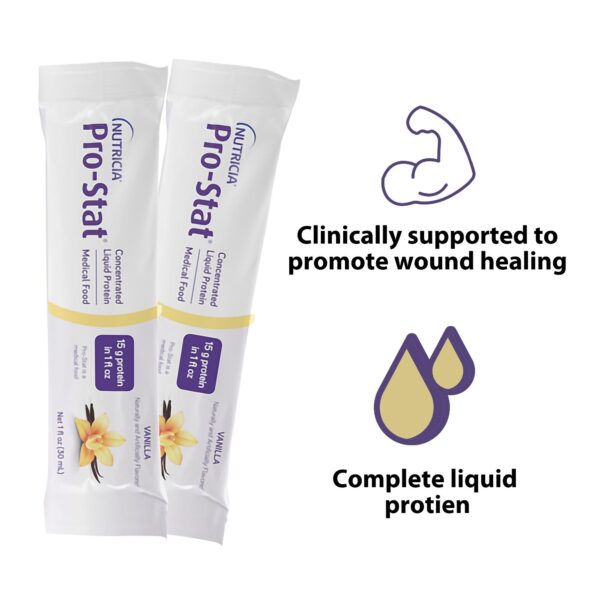 Pro-Stat? Vanilla Concentrated Liquid Protein Medical Food * 1 oz. Packets, 96 Count - Image 2