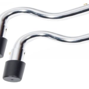 Drive Anti-Tipper for Sentra Reclining and Heavy Duty Wheelchairs - Chrome Finish