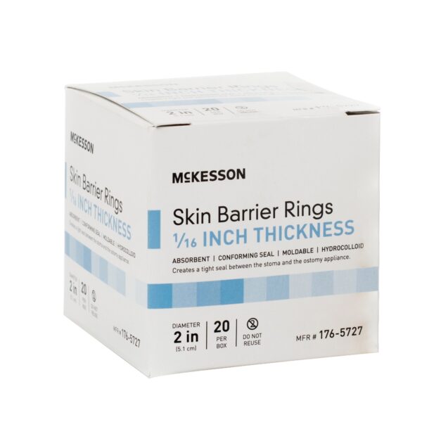 McKesson Skin Barrier Ring - Medium Absorbent Ostomy Seal, 20 Each - Image 2