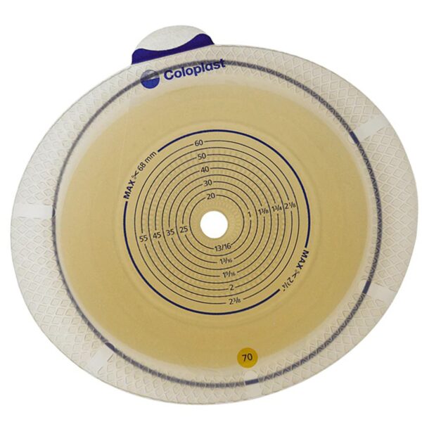 Sensura Flex Flat Ostomy Barrier with Trim to Fit 10-68 mm Stoma Opening by Coloplast - Image 2