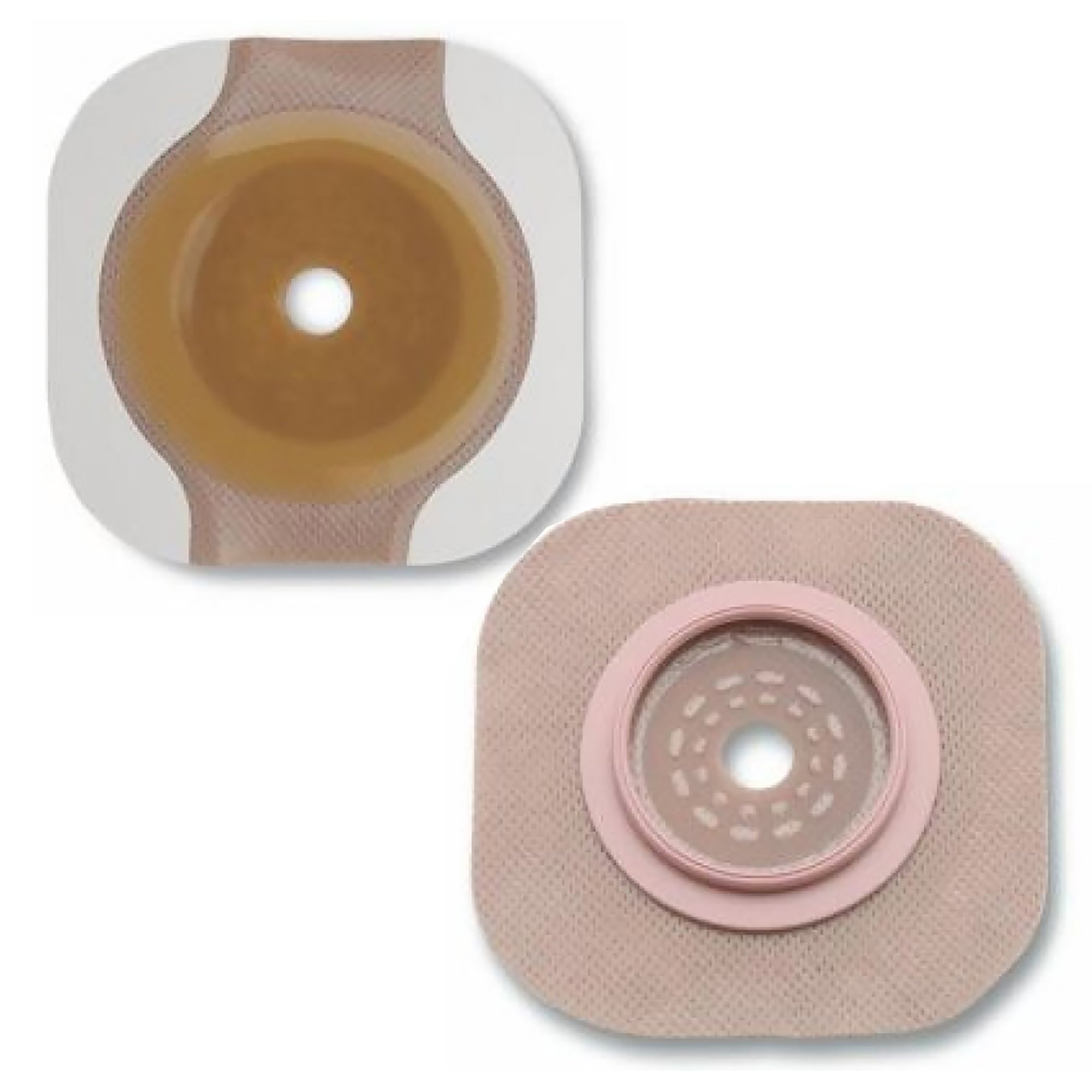 New Image™ Flextend™ Colostomy Barrier with Up to 2¼ Inch Opening - Hydrocolloid, Floating Flange, Extended Wear