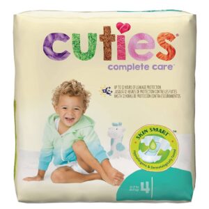 Cuties Complete Care Toddler Diapers Size 4 * 22 to 37 lbs, 25 Pack