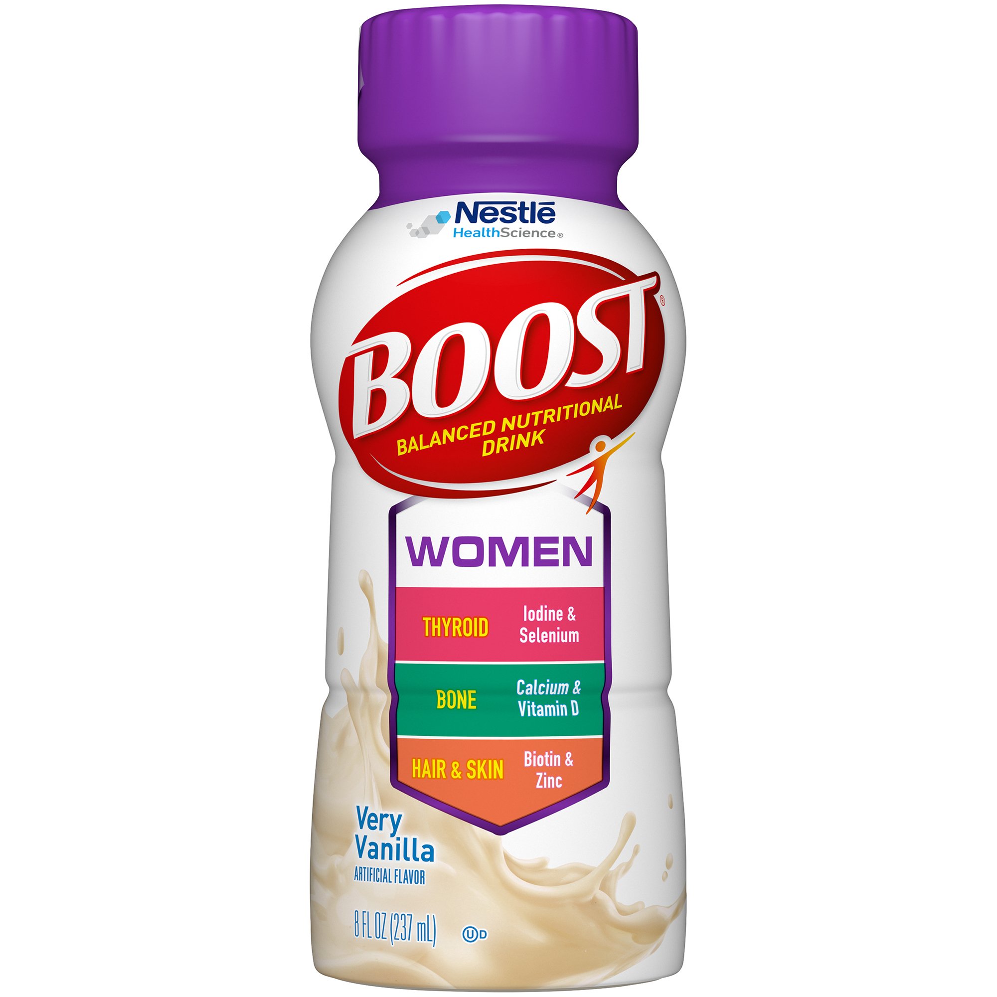 Boost Women Vanilla Balanced Nutritional Drink 8 oz - High-Protein Supplement for Women*s Health