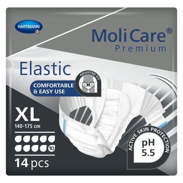 MoliCare® Premium Elastic 10D X-Large Incontinence Briefs for Adults - Image 2