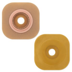 FlexWear™ Ostomy Barrier with Floating Flange, 57 mm, Red - Secure 2-Piece Skin Barrier Solution