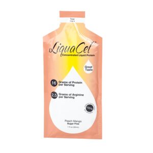 LiquaCel Peach Mango Liquid Protein Supplement - 1 oz Packets