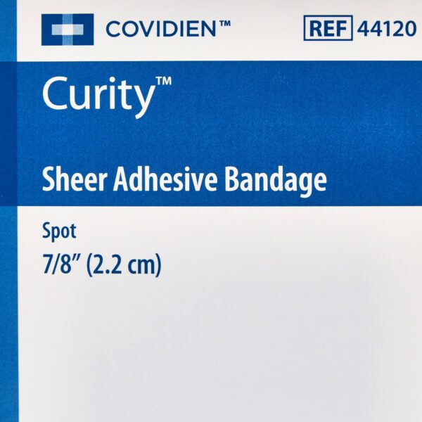 Curity* Sheer Adhesive Spot Bandage, 7/8-Inch Diameter - Pack of 100 - Image 5