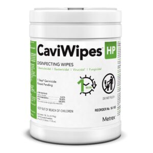 CaviWipes™ HP Disinfecting Wipes – 6 x 6.75 Inch, 160 Count Canister by CaviWipes* HP