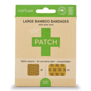 Patch* Adhesive Bandages with Aloe Vera * 2 x 3 Inch and 3 x 3 Inch Pack for Wound Care
