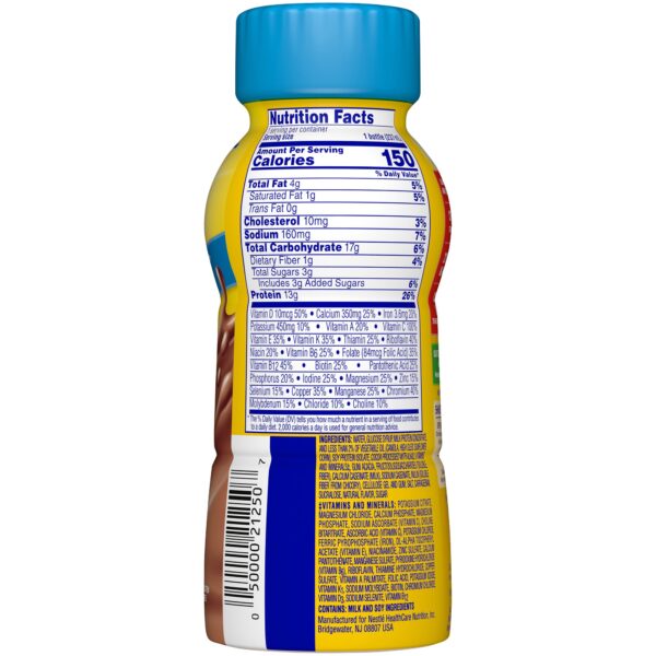 Carnation Breakfast Essentials Light Start Chocolate Nutritional Drink - 8 oz Bottles, Supports Muscle Growth & Bone Health - Image 7