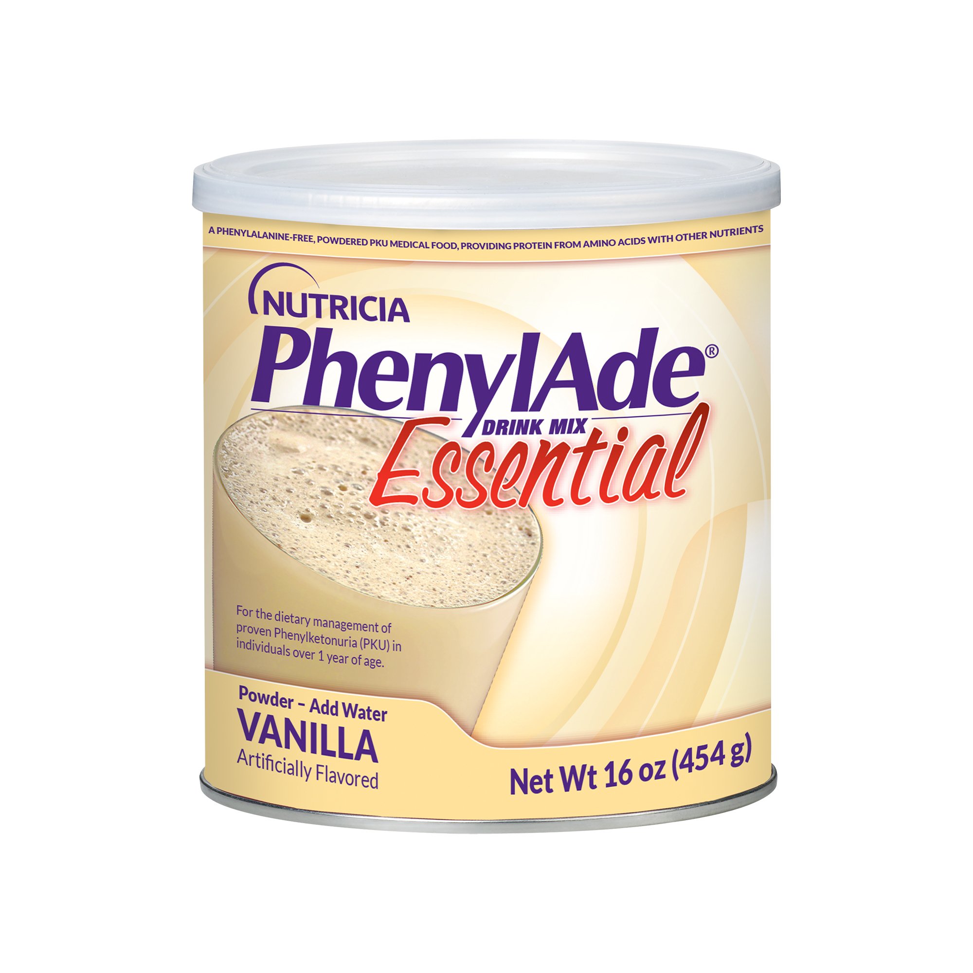 PhenylAde 60 Vanilla Canister * 16 oz. Oral Amino Acid Supplement for PKU Management