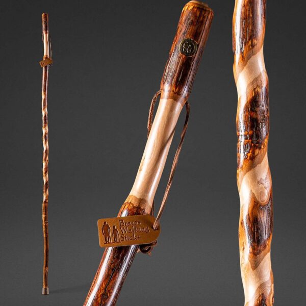 Brazos* Iron Bamboo Rustic Walking Stick, 48 Inch, Red Bamboo - Durable and Traditional Hiking Support - Image 6