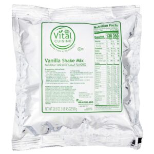 Hormel Vital Cuisine Shake Mix Vanilla - 20.5 oz Individual Packets for Oral Supplement Nutrition