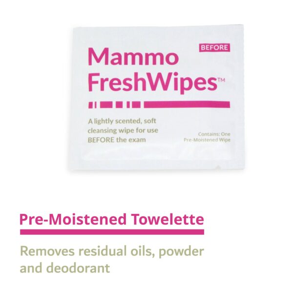 PDC Freshwipes Mammo Freshwipes™ Mammography Cleansing Towelette - Scented, Pre-moistened, 7x7 Inch, Pack of 50 - Image 4