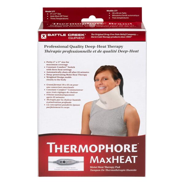 Thermophore MaxHEAT™ Moist Heating Pad 4 x 17 Inches for Neck and Sinus Relief - Image 4