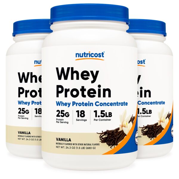 Nutricost Whey Protein Concentrate 1.5 lb Canister - Natural Protein Powder for Adults - Image 4