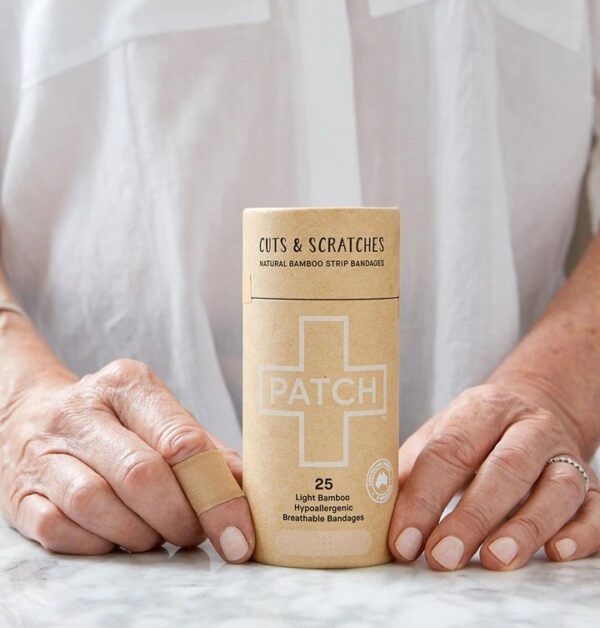 Patch* Tan Bamboo Adhesive Bandages - 3/4 x 3 Inch, Pack of 25 - Image 5