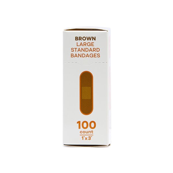 Tru-Colour Skin Tone Shade Fabric Bandage Adhesive Strips * Brown, 1 x 3 Inch - Image 8