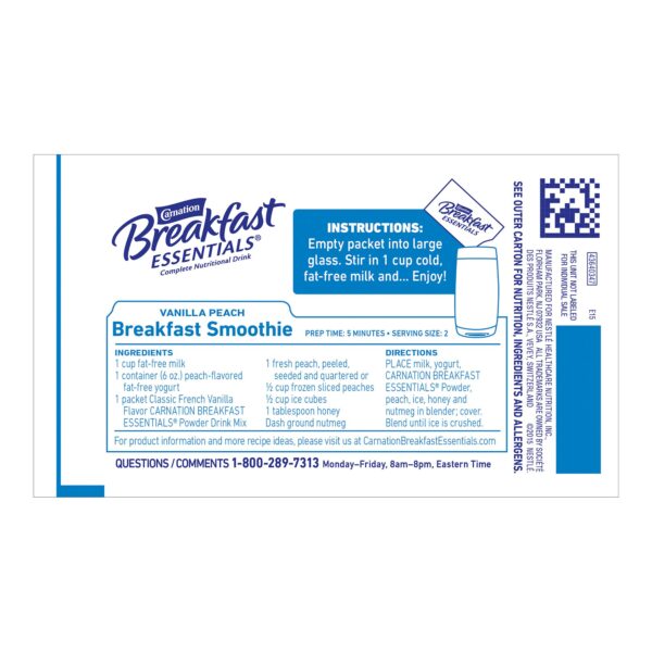 Carnation Breakfast Essentials Vanilla Nutritional Drink by Nestle * 1.26 oz Individual Packets with 13g Protein & 220 Calories - Image 4