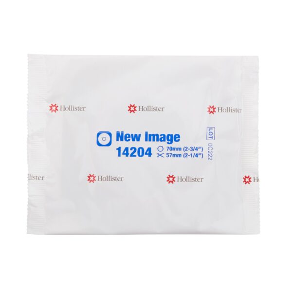 New Image™ Flextend™ Flat Skin Barrier with Floating Flange, 70mm, Blue, for Ostomy Care - Image 4