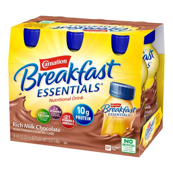Carnation Breakfast Essentials? Chocolate Nutritional Drink - 8 oz Bottle, Milk Chocolate Flavor, Pack of 24 - Image 7