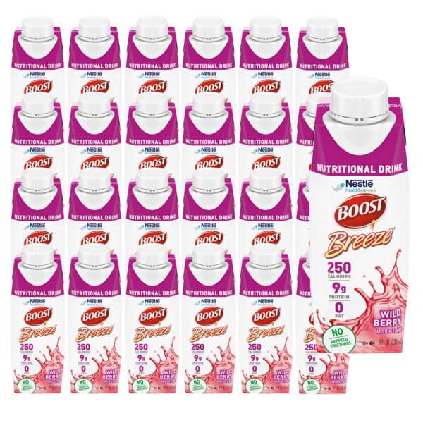 Boost Breeze Wild Berry 8 oz. Nutritional Drink * Supports Wound Healing and Malnourishment Relief - Image 2