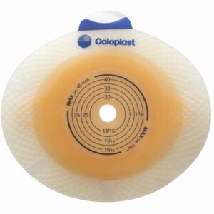 SenSura® Click Convex Light Ostomy Barrier by SenSura — Trim to Fit 5/8" to 7/8" Opening, Green Code System