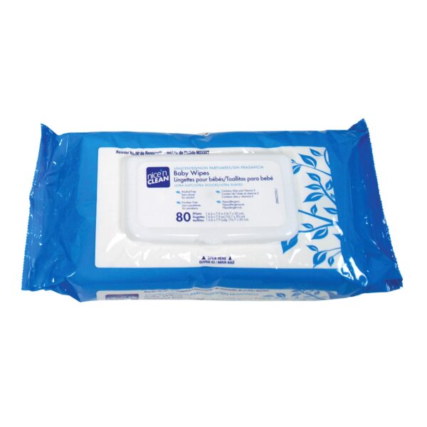 Nice'n Clean® Unscented Baby Wipes, Soft Pack - Gentle, Alcohol-Free Baby Skin Care - Image 2
