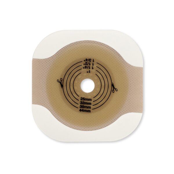 New Image™ Flat CeraPlus™ Extended Wear Ostomy Barrier with Tape Borders, 44mm Flange, 1-Inch Opening - Image 2